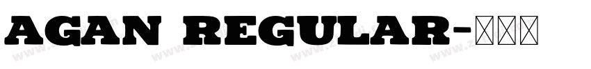 Agan Regular字体转换
